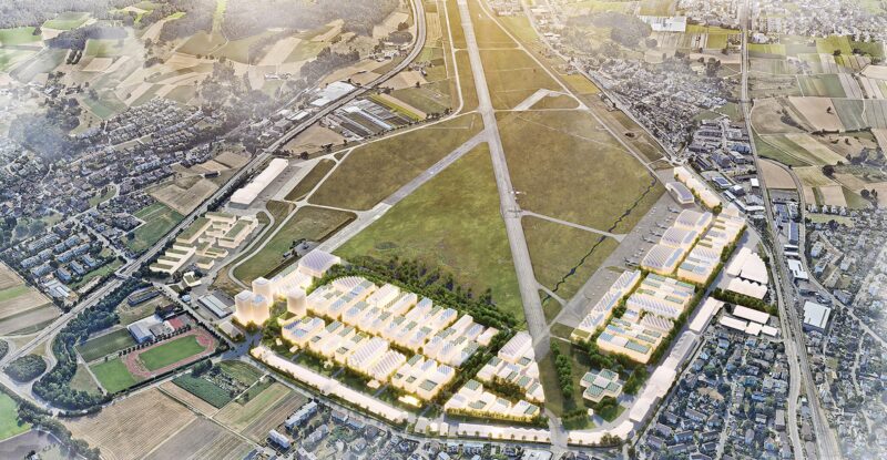 Aerial view of Switzerland Innovation Park Zurich